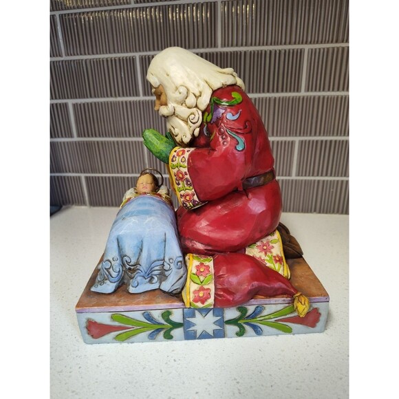 The Real Meaning of Christmas Jim Shore 4010488 Santa Jesus 2008 Heartwood Creek - Picture 2 of 6